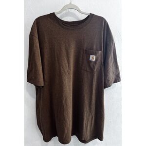 Carhartt Men's Loose Fit T-shirt in Carhartt Brown 2XL Tall